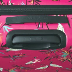 Sara Miller 4 Wheel Cabin Suitcase - 54cm -Delsey Suitcase Store Sara Miller Pink Heron top handle 00222.1695400027