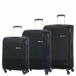 Samsonite Base Boost 3 Piece Luggage Set - 55cm, 66cm & 78cm -Delsey Suitcase Store Set Black 87787.1686328023