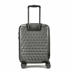 Rock Allure 4 Wheel Cabin Suitcase - 56cm -Delsey Suitcase Store Small Suitcase Allure Charcoal TR 0192 CH Back copy 65668.1660128431