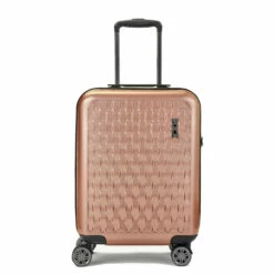 Rock Allure 4 Wheel Cabin Suitcase - 56cm -Delsey Suitcase Store Small Suitcase Allure Pink TR 0192 PI Front Front copy 43133.1660128431