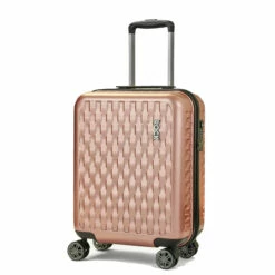 Rock Allure 4 Wheel Cabin Suitcase - 56cm -Delsey Suitcase Store Small Suitcase Allure Pink TR 0192 PI Main copy 93893.1660128431