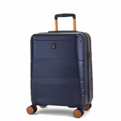 Rock Mayfair 4 Wheel Cabin Suitcase - 54cm -Delsey Suitcase Store Small Suitcase Mayfair Navy TR 0238 Main 2 60156.1686734098