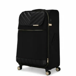 Ted Baker Albany Eco 4 Wheel Large Suitcase - 80cm -Delsey Suitcase Store TBW7001 001 Ted Baker Albany Eco Black Large Case 2 29194.1684486028