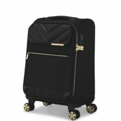 Ted Baker Albany Eco 4 Wheel Cabin Suitcase - 55cm 13 Ted Baker Albany Eco 4 Wheel Cabin Suitcase - 55cm -Delsey Suitcase Store TBW7003 001 Ted Baker Albany Eco Black Cabin Case 2 43210.1684486093