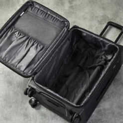 Rock Parker 4 Wheel Cabin Suitcase - 54cm -Delsey Suitcase Store TR 0206 BL Interior 65190.1672750796