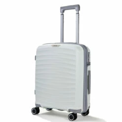 Rock Sunwave 4 Wheel Exp Cabin Suitcase - 54cm -Delsey Suitcase Store TR 0212 WH S 3 19291.1661262765
