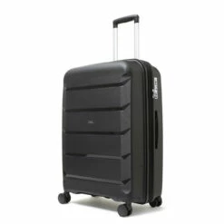 Rock Tulum 4 Wheel Exp Medium Suitcase - 66cm -Delsey Suitcase Store TR 0239 BLK M 2 16192.1660816932