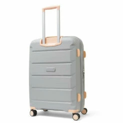Rock Tulum 4 Wheel Exp Medium Suitcase - 66cm -Delsey Suitcase Store TR 0239 GRE M 4 83143.1660816932