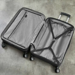 Rock Prime 4 Wheel Exp Cabin Suitcase - 56cm -Delsey Suitcase Store TR 0241 NAV Interior 22912.1661161322