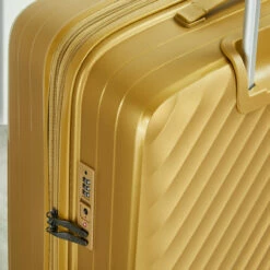Rock Infinity 4 Wheel Cabin Suitcase - 54cm -Delsey Suitcase Store TSA Lock Infinity Gold TR 0238 2 97353.1686819999