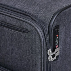 Rock Rocklite DLX 4 Wheel Cabin Suitcase - 54cm -Delsey Suitcase Store TSA Lock Rocklite DLX Charcoal TR 0243 96913.1686843933