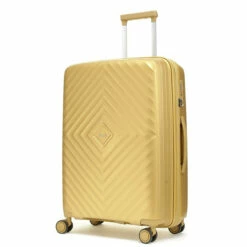 Rock Infinity 4 Wheel Expandable Medium Suitcase - 64cm -Delsey Suitcase Store gold m01 copy 12213.1686822849
