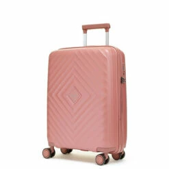 Rock Infinity 4 Wheel Cabin Suitcase - 54cm -Delsey Suitcase Store pink s01 copy 10257.1686819982