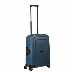 Samsonite S'Cure Eco PC 4 Wheel Cabin Suitcase - 55cm -Delsey Suitcase Store prod col 128014 1598 wheel handle full 1 36075.1669114643