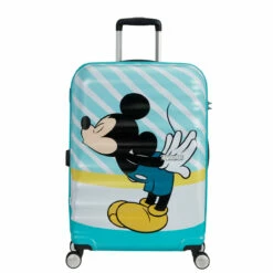 American Tourister Wavebreaker Disney 4 Wheel Medium Suitcase - 67cm -Delsey Suitcase Store prod col 85670 8624 front 96913.1678989872