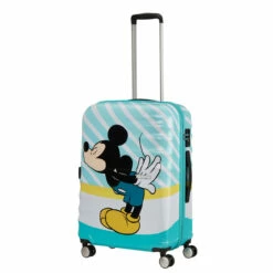 American Tourister Wavebreaker Disney 4 Wheel Medium Suitcase - 67cm -Delsey Suitcase Store prod col 85670 8624 wheel handle full 10413.1678989872