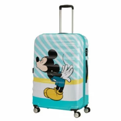 American Tourister Wavebreaker Disney 4 Wheel Large Suitcase - 77cm 39 American Tourister Wavebreaker Disney 4 Wheel Large Suitcase - 77cm -Delsey Suitcase Store prod col 85673 8624 wheel handle full 37852.1678990451