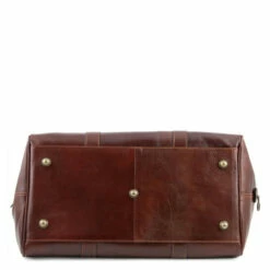 Tuscany Leather Duffle Bag With Rear Pocket Small - 42cm -Delsey Suitcase Store tl141250 1 2 1 90027.1659358747