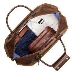 Visconti Voyager Leather Holdall Cabin Size - 55cm -Delsey Suitcase Store voyager 2 1 00263.1682677626