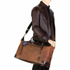 Visconti Voyager Leather Holdall Cabin Size - 55cm -Delsey Suitcase Store voyager 5 1 97865.1682677626